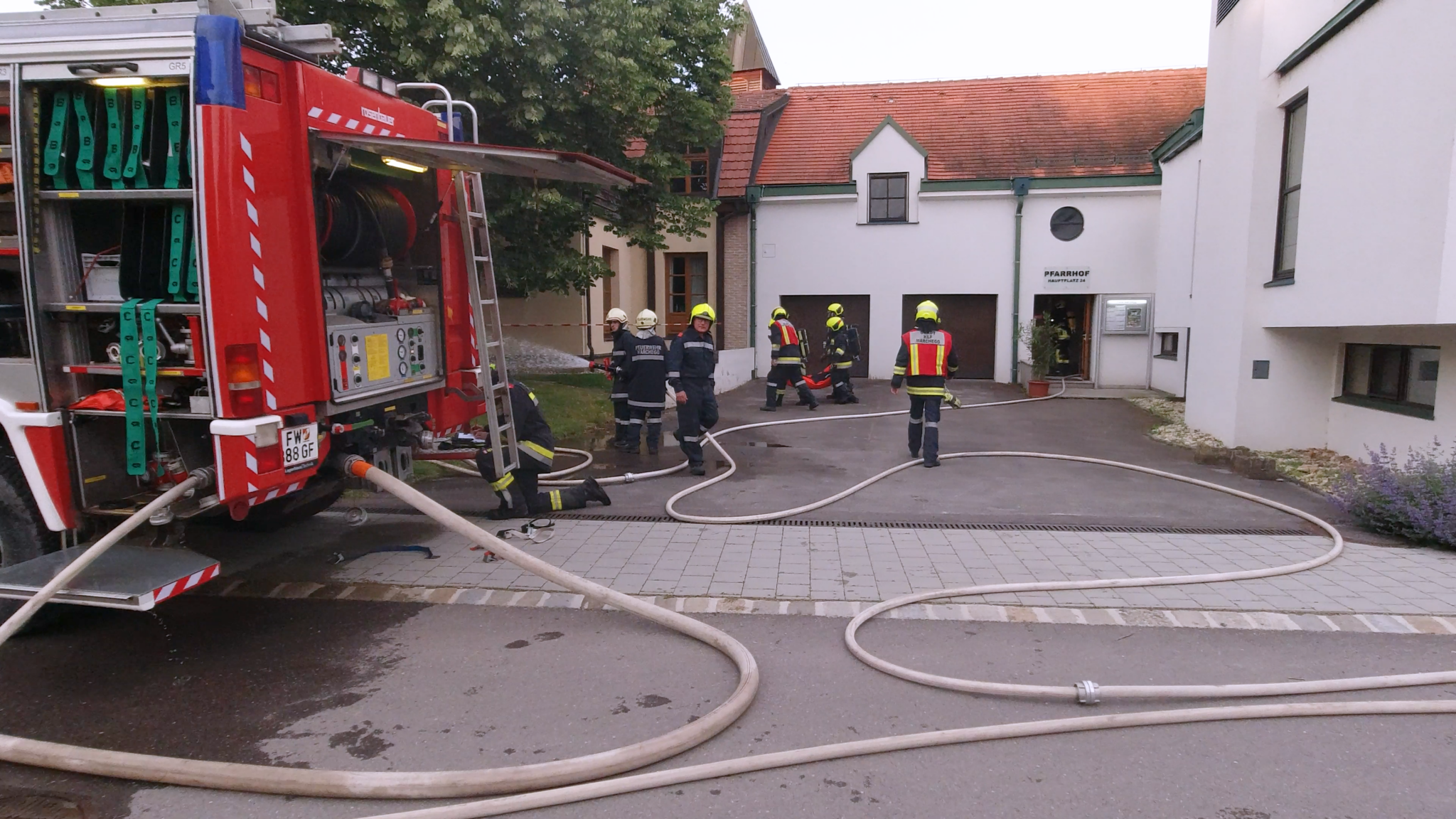 Einsatzübung Pfarrhof Marchegg